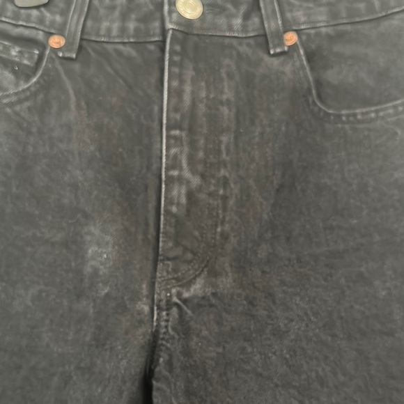 Zara Black Wide Leg Flare Jeans - Picture 8 of 14
